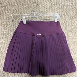Alo Dark Plum Grand Slam Tennis skirt